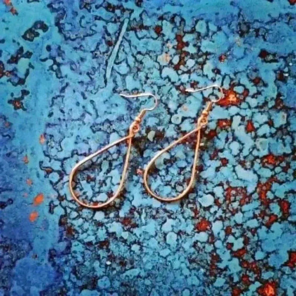 Copper Drop Earrings - Picture 1 of 1